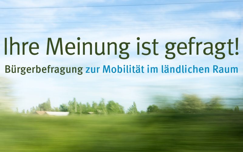 Online-Bürgerbefragung „Mobilität im ländlichen Raum“ in Thüringen