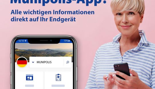 Bleiben Sie stets gut informiert – mit der Munipolis App